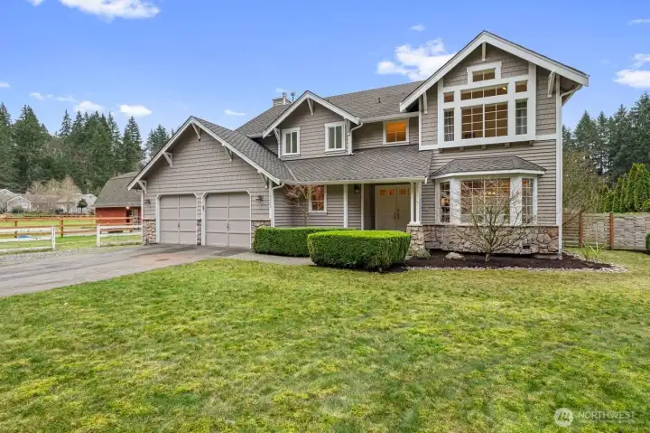 Enjoy the flexibility of a four-bedroom home with a bonus room, two-car garage, and a nice Separate Office tucked away at the rear of the garage.