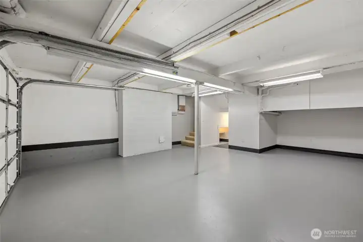 Oversized 2-car garage with bonus room