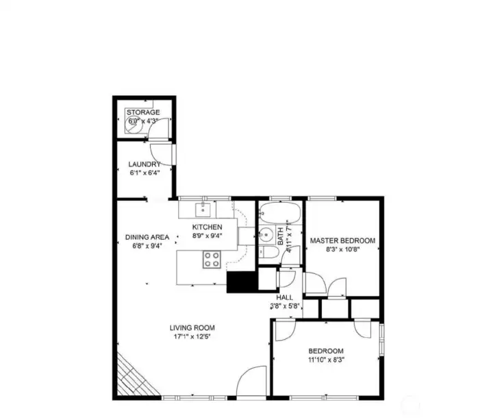 FLOORPLAN SECOND UNIT IS MIRRORED