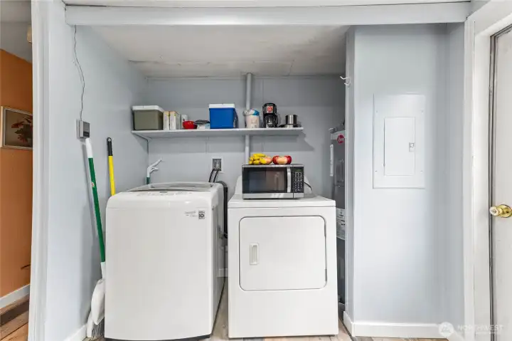 Laundry off the kitchen