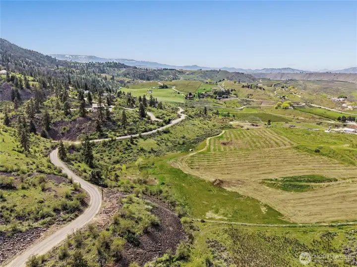 Southern section of property looking West along Cathedral Rock Rd.