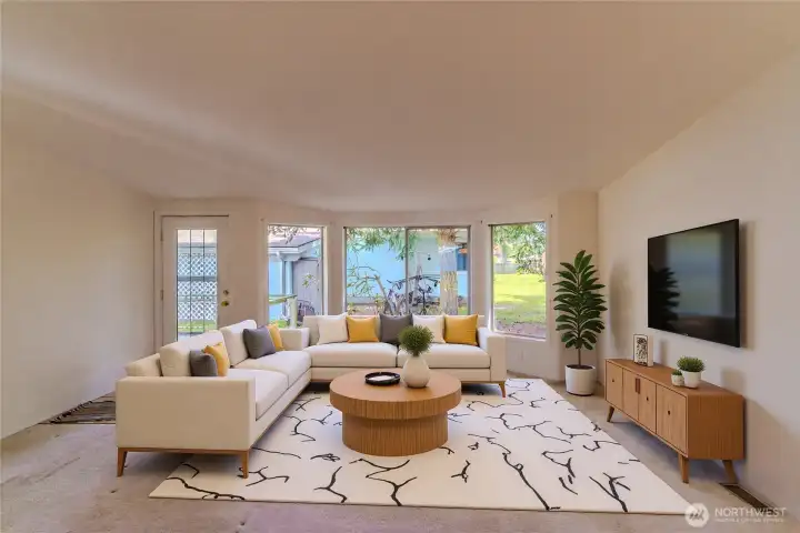 Virtual staged - living room