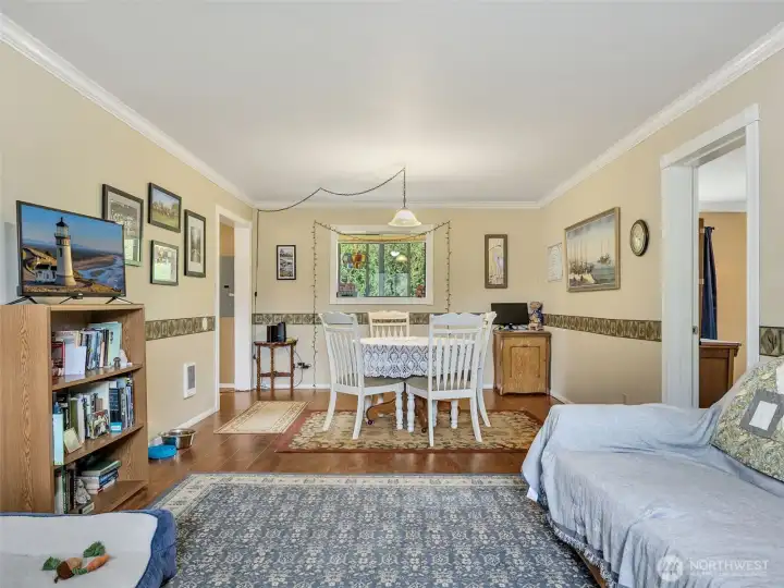 Large living and dining