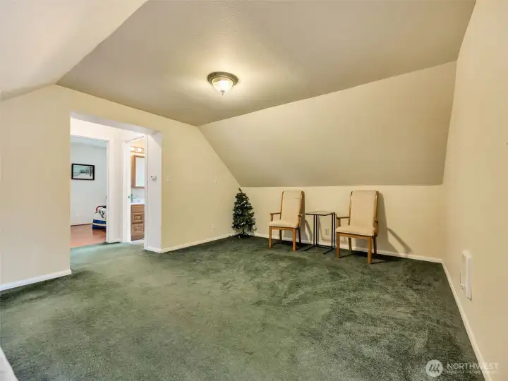 Lots of room for fun in the upstairs family room