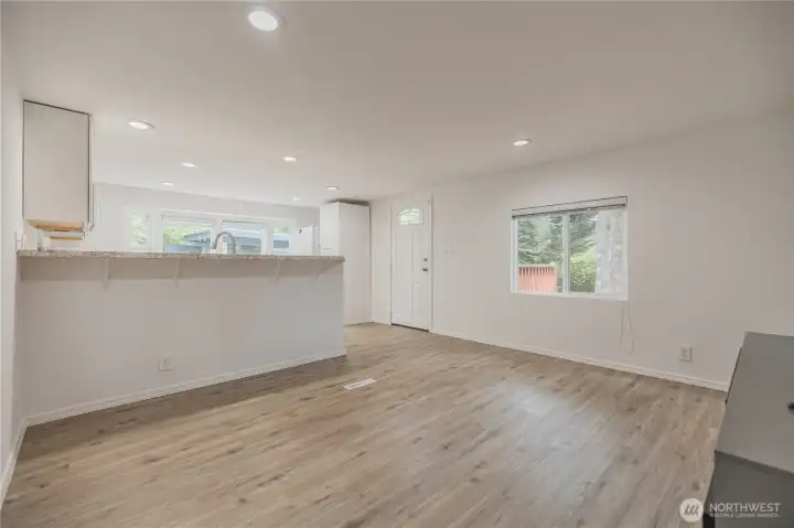 Living Room with LVP Flooring