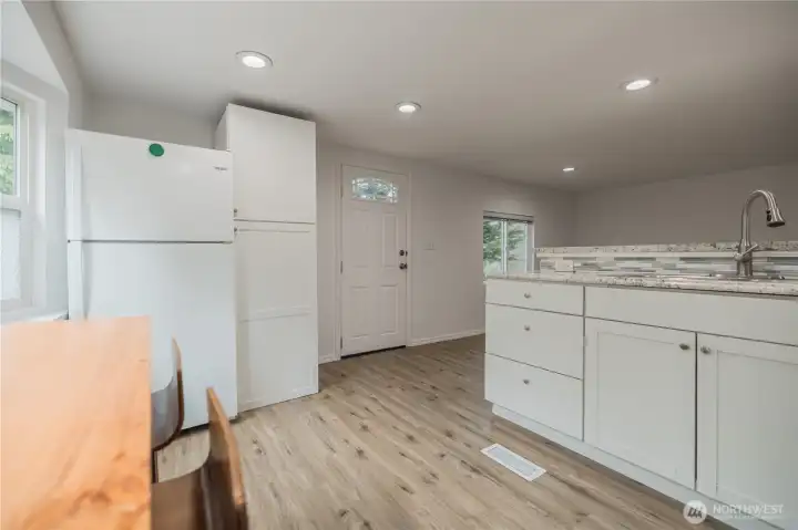 Kitchen with White Shaker Cabinets