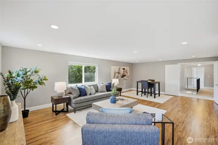 Endless possibilities for how this flexible space can be used.
