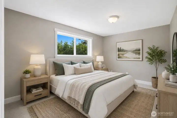 Virtually Staged Bedroom #4.