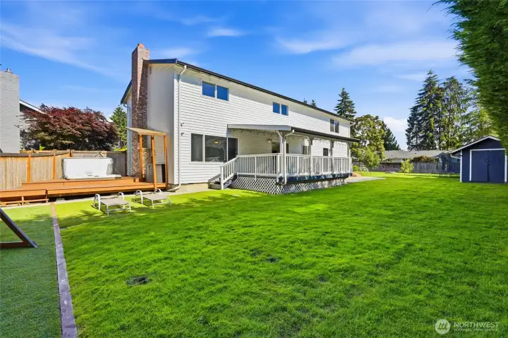 From lawn games and summer barbecues to gatherings with family and friends, this backyard is designed to be enjoyed.
