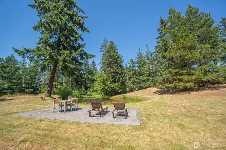 Beautifully open space around pond and home. Beautifully open space around pond and home.