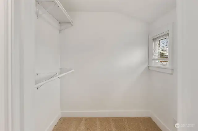 Primary walk-in closet