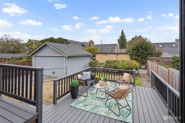 Back deck off of kitchen