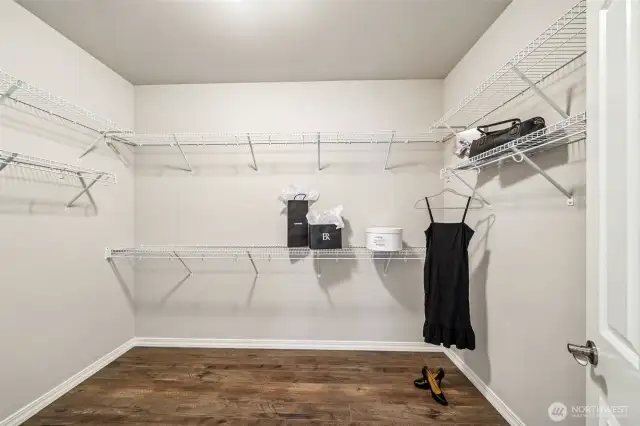 Primary suite Walk in closet