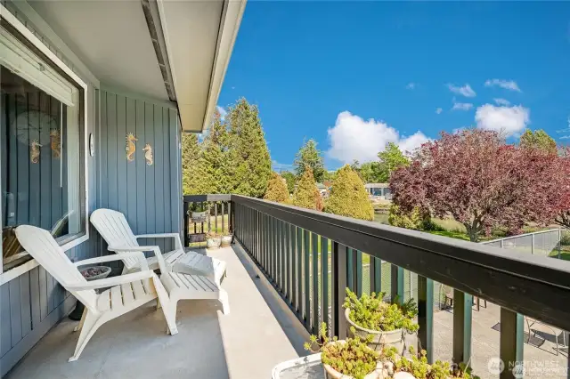 Back Deck Overlooking Pool