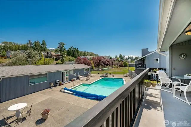 Just walk down the stairway to Pool