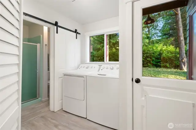Main floor Laundry and bathroom