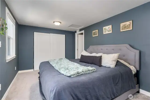 Primary with closet space