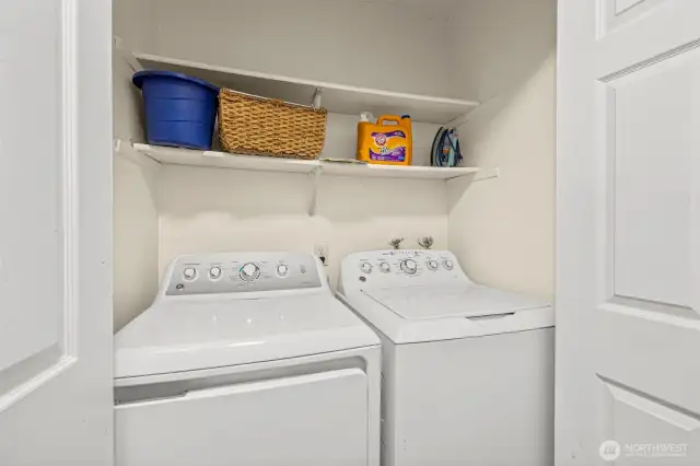 Each unit has laundry area.  All appliances are included with each unit.