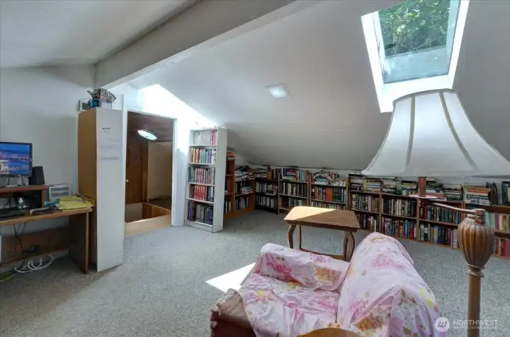 Sellers lovingly call this the "book room." We're calling it the bonus room ... perfect for home office, gym, hobbies ... playroom ... you name it!