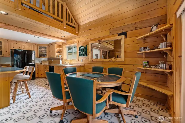Dining and kitchen