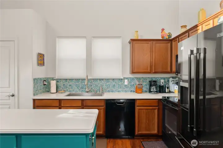 Well-appointed kitchen, with pantry. Plenty of space for cooking and entertaining.