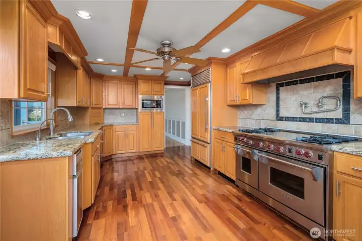 Looking through the kitchen toward the dining room.