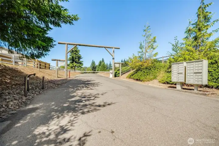 Front gate operated by the HOA. Yes, it is a gated community.