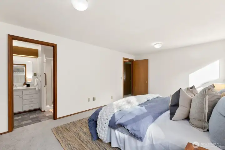 View looking to ensuite and hall access.