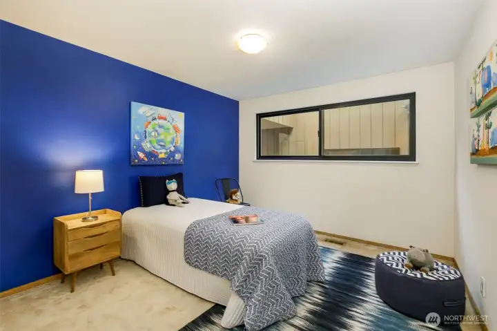 Secondary bedroom  in Broadview Seattle home.