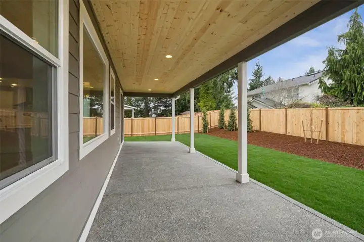 Actual home - 30 ft covered patio on 9700sq ft lot