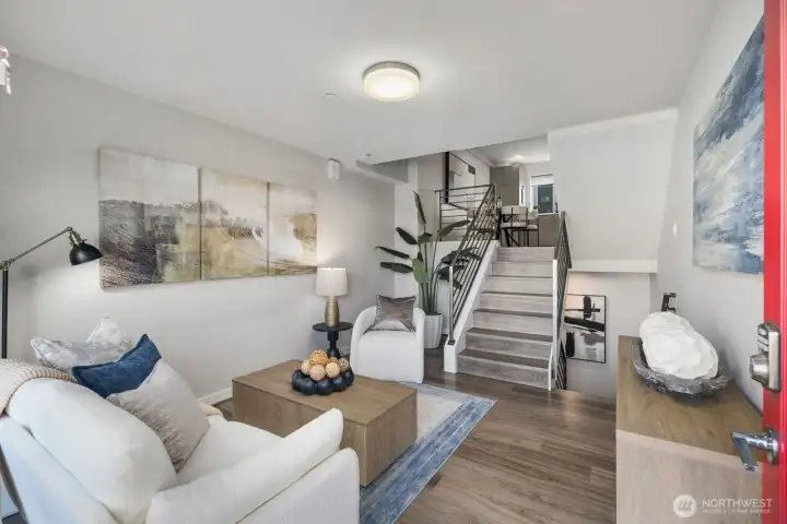 Warm and welcoming living space.