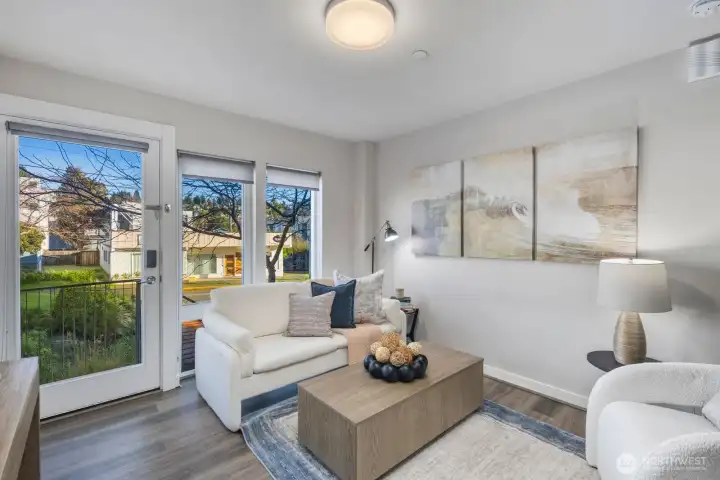 Ample natural light in living areas.