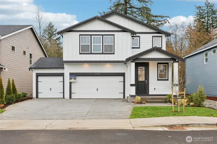 Actual elevation, colors will vary.