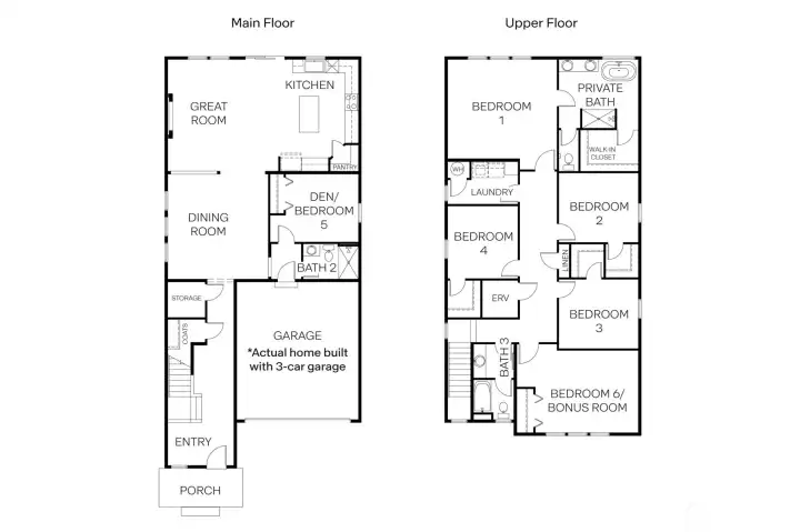 Actual Diamond floorplan.