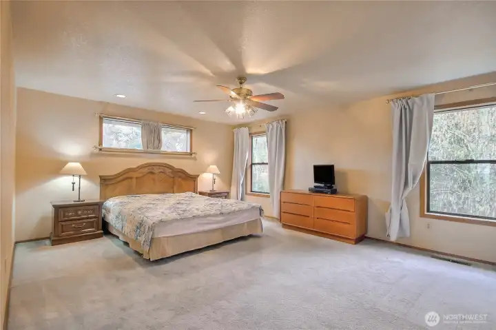 Primary Bedroom with French doors