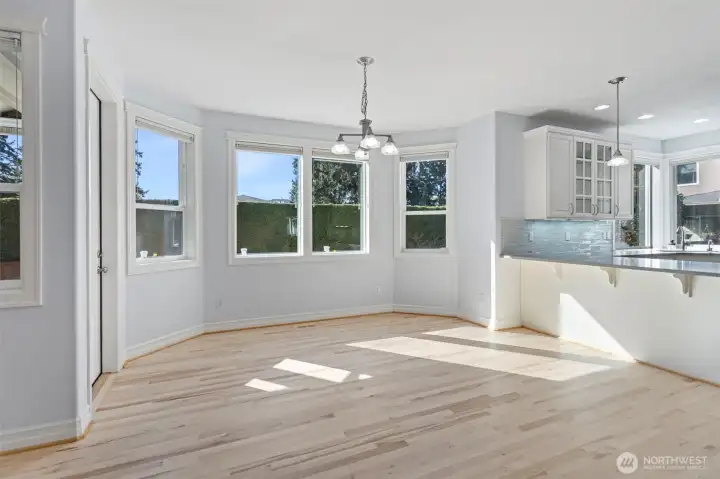 Kitchen with eating area