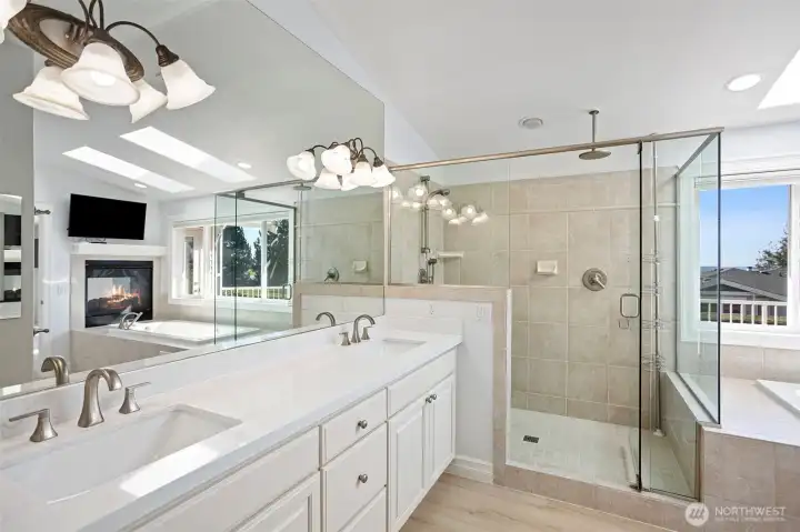 Primary sink and shower