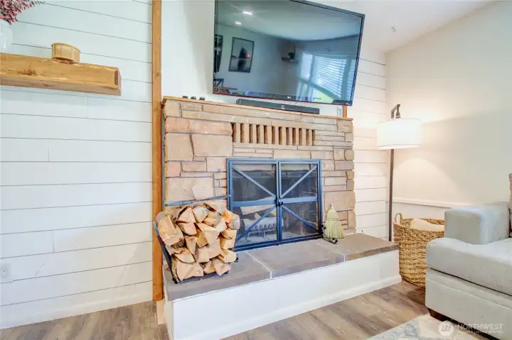 Wood Burning Fireplace