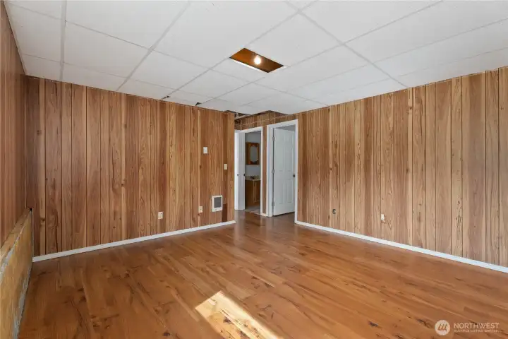 An ideal setup for a cozy den, private home office or hobby room.