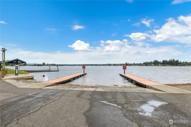 Public boat launch to Lake Tapps