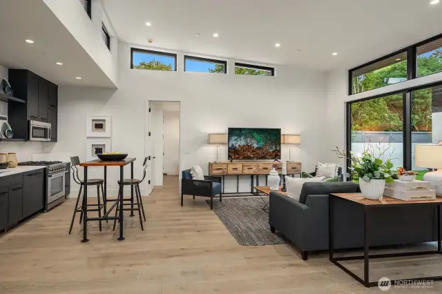 Living Room & Kitchen of 1 bedroom guest house.