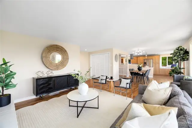 Spacious open concept living.
