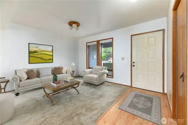 Front Room near the front entry.   ( Virtually staged)