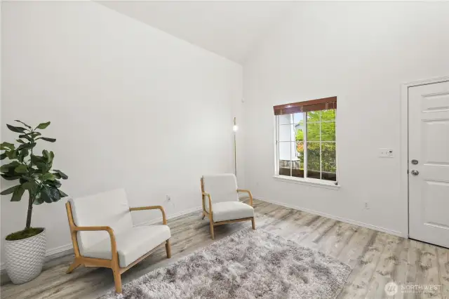 Welcoming Entry With Vaulted Ceiling