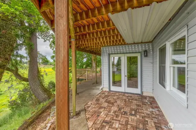 Lower level patio