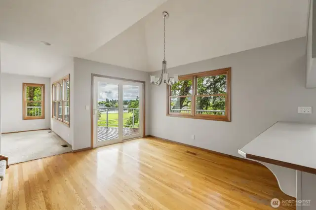 Dining deck access..