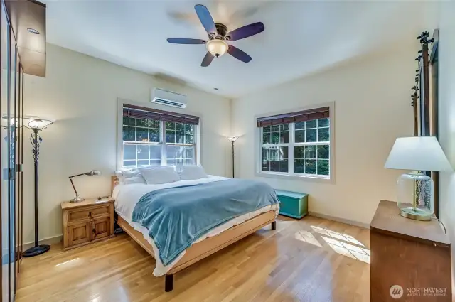 The primary suite, giving you the ease of single floor living, with hardly a step to ascend.