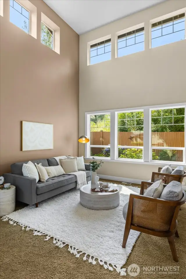 Beautiful light and bright living room.