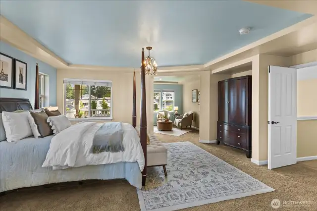 Looking toward the private sitting area.