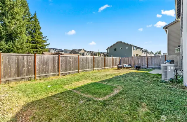 What will you do with all this space?? No houses looking in your backyard